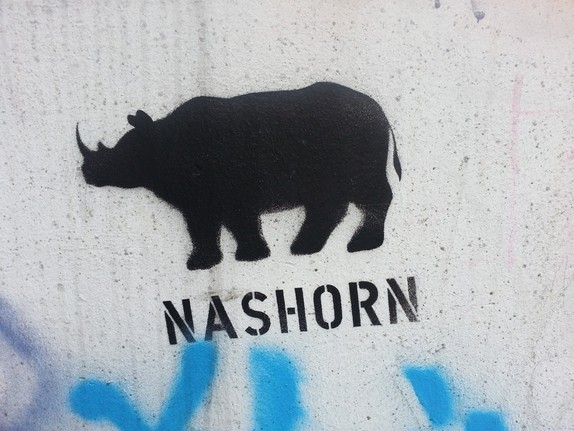 Bild von Nashorn, mit Nashorn unterschrieben
